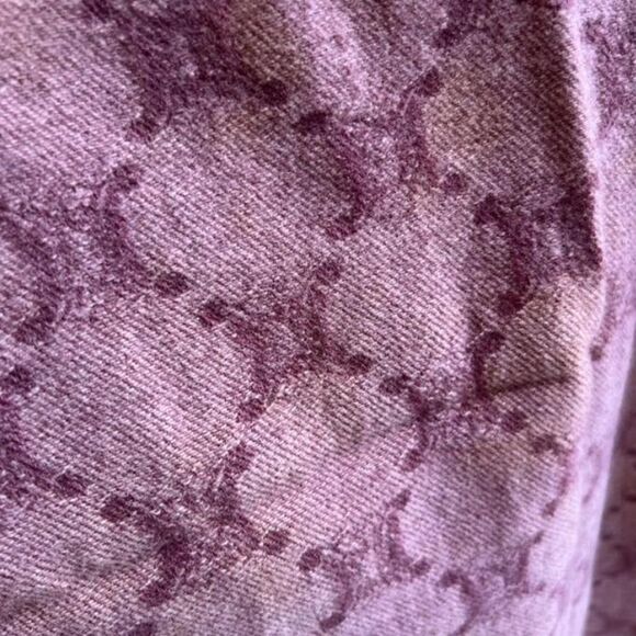 Celine Pink Patterned Scarf - Picture 6 of 8